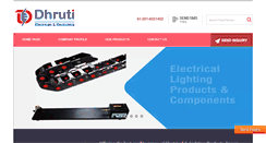 Desktop Screenshot of dhrutielctricalsandelectronics.com