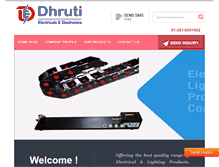 Tablet Screenshot of dhrutielctricalsandelectronics.com